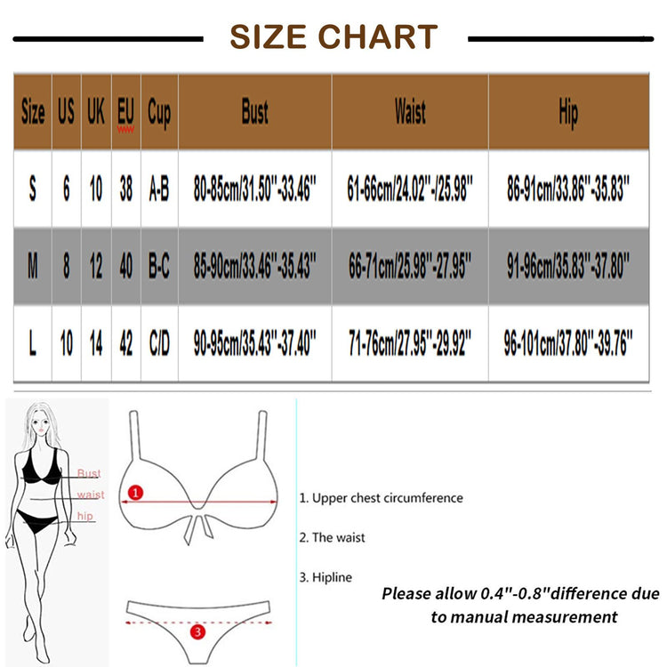 Women's Fashion 2 Piece Padded Sexy High Waist Splicing Patchwork Waistband Split Bikini Swimsuit Beachwear Bathing Suit - EXTIWA