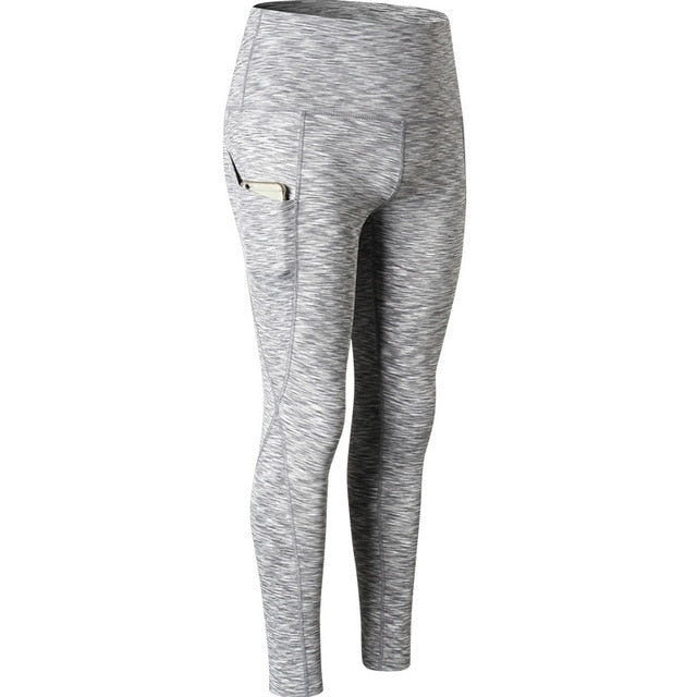 New Women Yoga Capris High Elastic Fitness Leggings Cycling Pants Slim Running Tights Sportswear Sports Pants Trousers Clothing - EVERTHINGZ