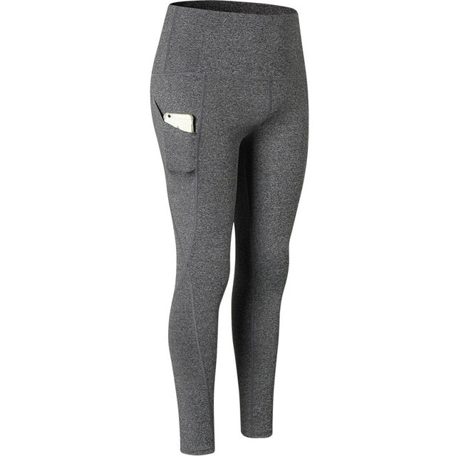 New Women Yoga Capris High Elastic Fitness Leggings Cycling Pants Slim Running Tights Sportswear Sports Pants Trousers Clothing - EVERTHINGZ