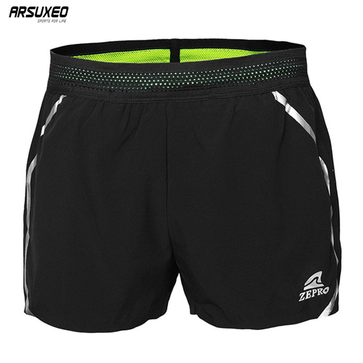 ARSUXEO Women's Running Shorts Active Training Exercise Reflective Breathable Run Shorts with Linner ZES - EVERTHINGZ