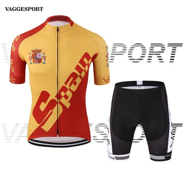 KEMALOCE Skeleton Short Cycling Wear Set Ropa De Ciclismo Maillot Black Bike Jersey Set Men Gel Pad Breathable Bicycle Clothing - EVERTHINGZ