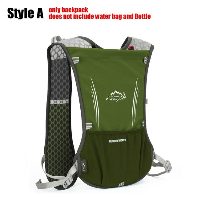 Men Women Sport Running Backpack Hydration Vest Pack Outdoor Racing Marathon Jogging Backpacks Cycling Camelback Trail Water Bag - EVERTHINGZ