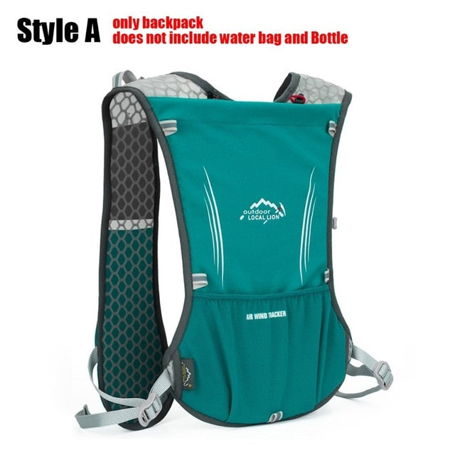 Men Women Sport Running Backpack Hydration Vest Pack Outdoor Racing Marathon Jogging Backpacks Cycling Camelback Trail Water Bag - EVERTHINGZ