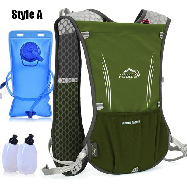 Men Women Sport Running Backpack Hydration Vest Pack Outdoor Racing Marathon Jogging Backpacks Cycling Camelback Trail Water Bag - EVERTHINGZ