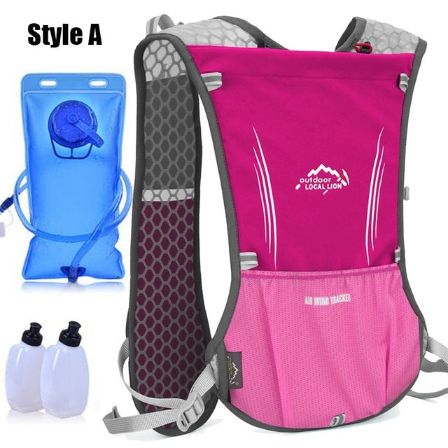 Men Women Sport Running Backpack Hydration Vest Pack Outdoor Racing Marathon Jogging Backpacks Cycling Camelback Trail Water Bag - EVERTHINGZ