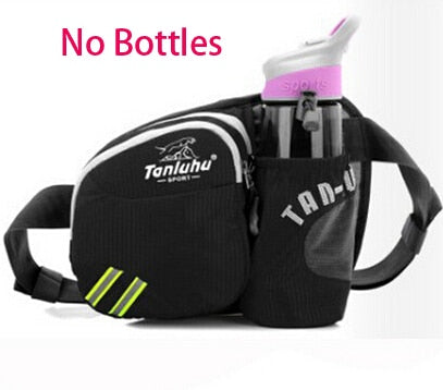 TANLUHU Waterproof Nylon Waist Pack Outdoor Sports Hiking Running Gym Bag Chest Bag Kettle Pack - EVERTHINGZ