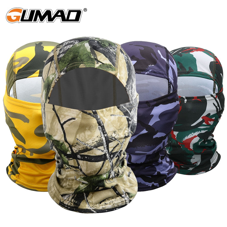 Jungle Camouflage Balaclava Full Face Bicycle Hunting Cycling Army Airsoft Sport Bike Military Tactical Paintball Ninja Hat - EXTIWA