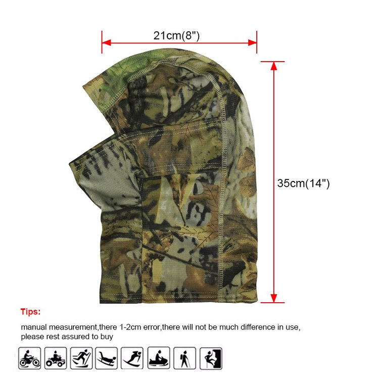 Jungle Camouflage Balaclava Full Face Bicycle Hunting Cycling Army Airsoft Sport Bike Military Tactical Paintball Ninja Hat - EXTIWA