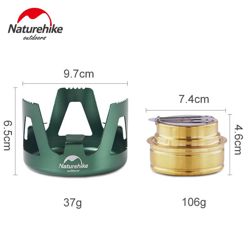 Naturhike Brand Stainless Steel Picnic Solid Alcohol Stove Mini Stove kamp malzemeleri Ultra-light Outdoor Camping - EXTIWA