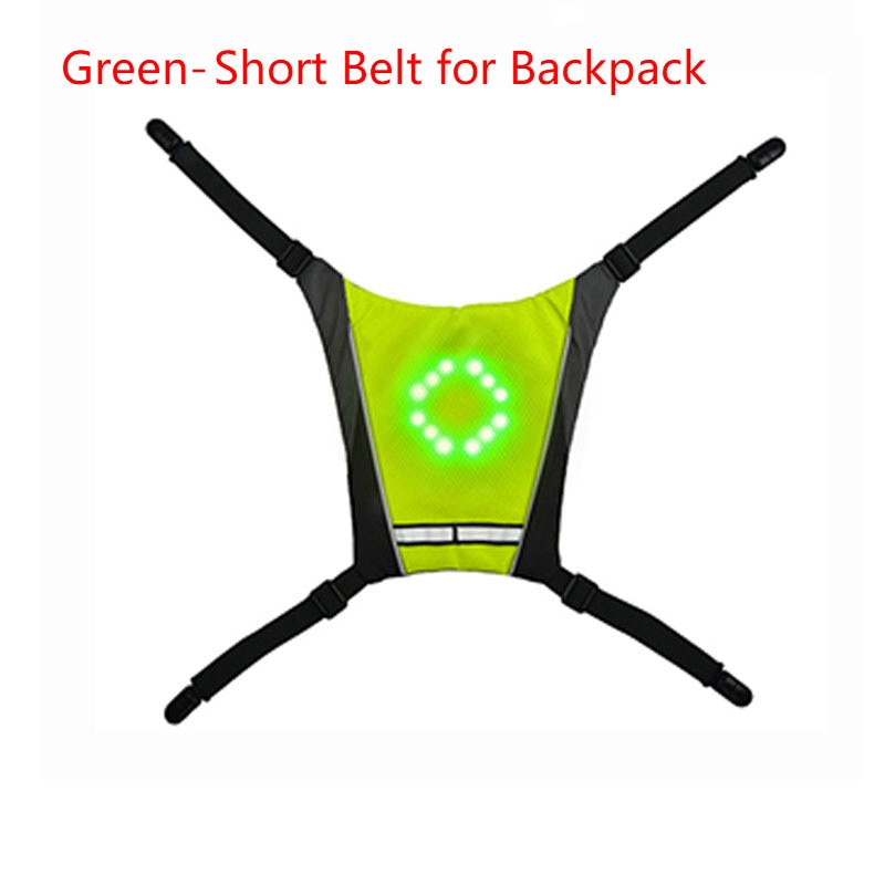 Cycling LED Signal Vest Bike Safety Wireless Turn Signal Light Riding Running Lighting Vest Safety Reflective Warning Vests - EXTIWA