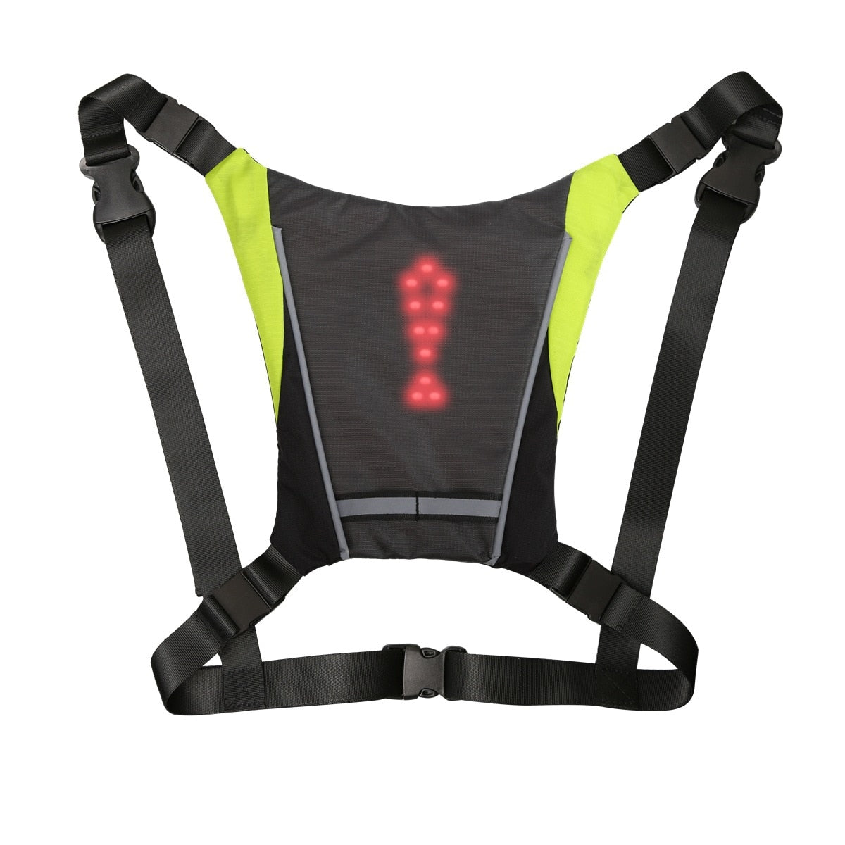 Cycling LED Signal Vest Bike Safety Wireless Turn Signal Light Riding Running Lighting Vest Safety Reflective Warning Vests - EXTIWA