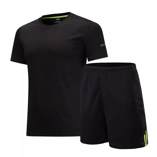 Men's Sportswear kit Short Sleeve Sports Running Suit Men Kits Training Soccer Jersey football Suits - EXTIWA