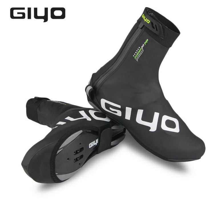 GIYO Waterproof Cycling Overshoes Bicycle Shoes Covers Bike Reflective Windproof MTB Road Winter Fleece Warm Bike Lock Protector - EXTIWA