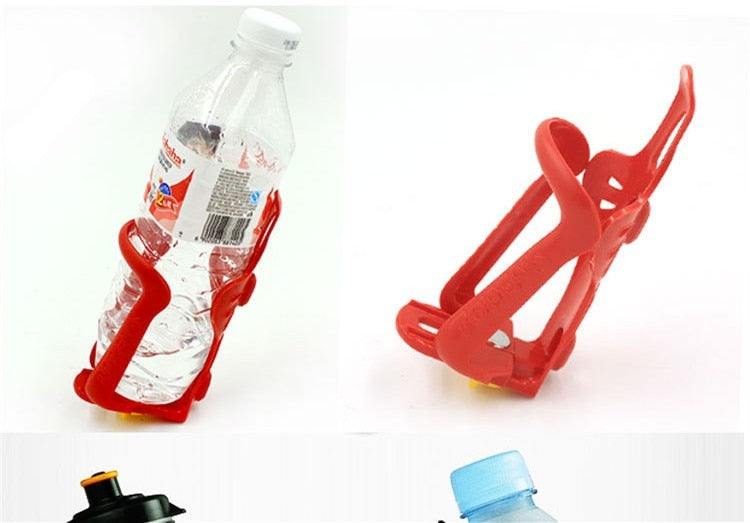 Plastic Elastic Drink Cup Water Bottle Holder Bracket Rack Cage for Cycling Mountain Road Bike Bicycle Adjustable - EXTIWA