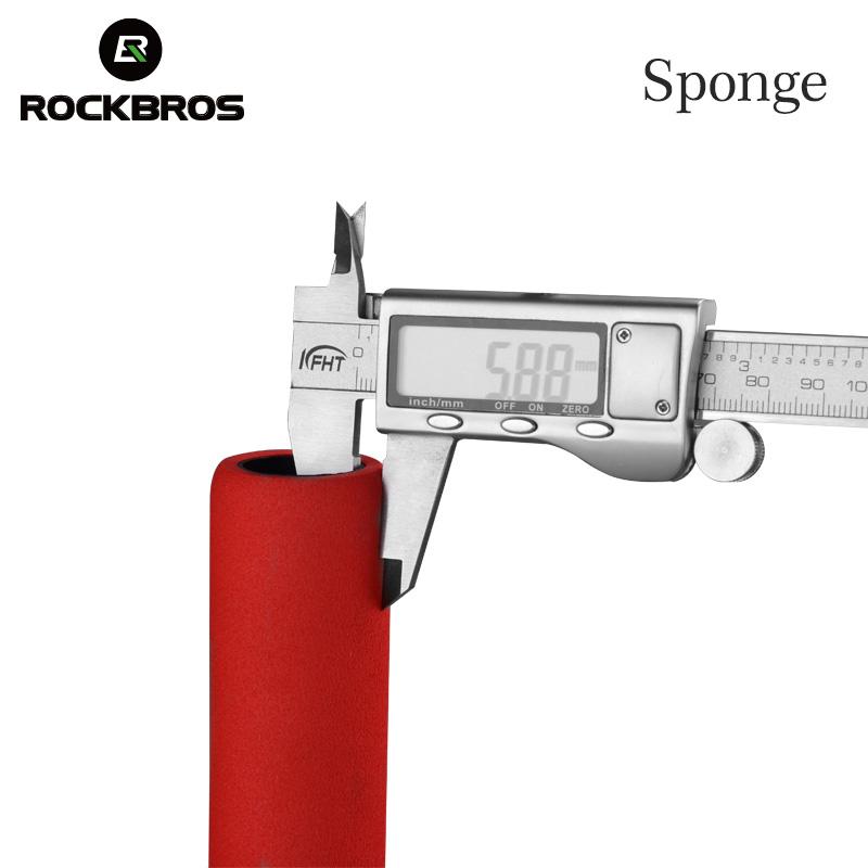 ROCKBROS Bicycle Grips MTB Silicone Sponge Handlebar Grips Anti-skid Shock-absorbing Soft Bike  Ultraight Cycling Handlebar - EXTIWA