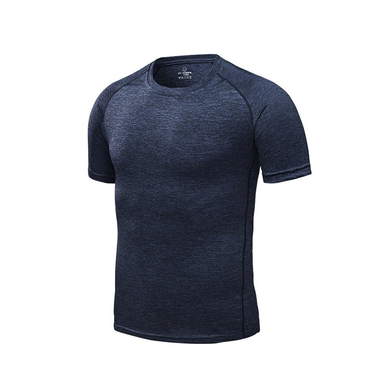 Men's Running T-Shirts, Quick Dry Compression Sport T-Shirts, Fitness Gym Running Shirts, Soccer Shirts Men's Jersey Sportswear - EXTIWA