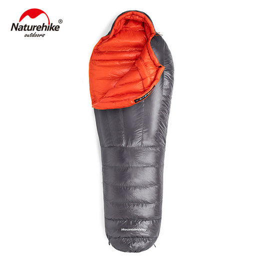 Down sleeping bag Outdoor thickening Warm camping Single sleeping bag Adult light Mummy sleeping bag NH19YD001