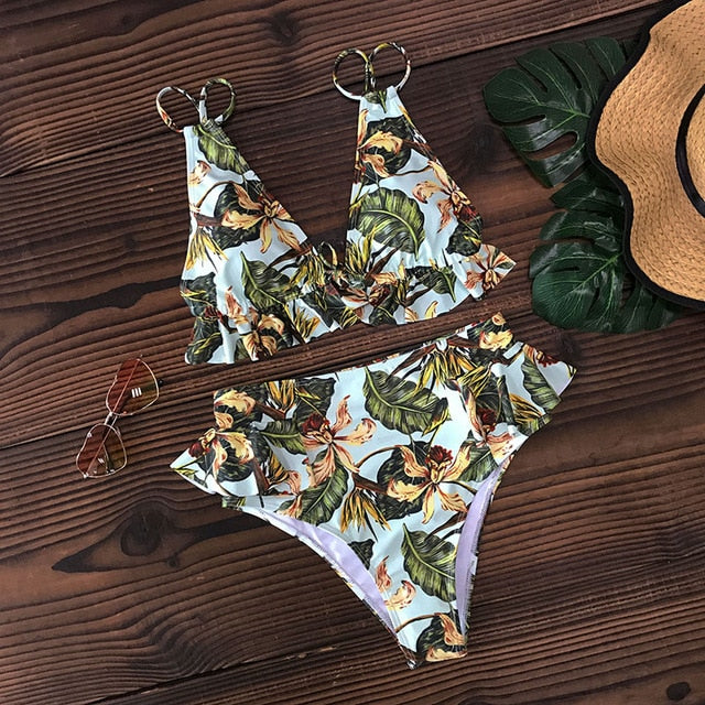 2020 Sexy Brazilian Bikinis Women Swimsuit Padded Swimwear Halter Bikini Set Push Up Beach Wear Bathing Suit Swimming maillot - EVERTHINGZ