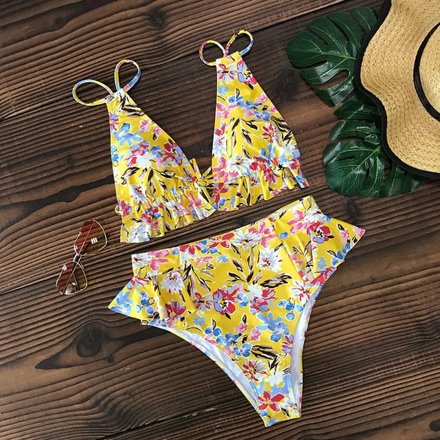 2020 Sexy Brazilian Bikinis Women Swimsuit Padded Swimwear Halter Bikini Set Push Up Beach Wear Bathing Suit Swimming maillot - EVERTHINGZ