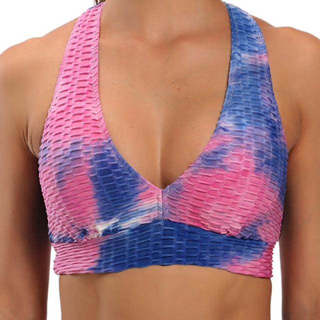 Running Sports Bra Yoga  Brassiere Workout Gym Fitness Women Seamless Push up Breathable Underwear Breathable top