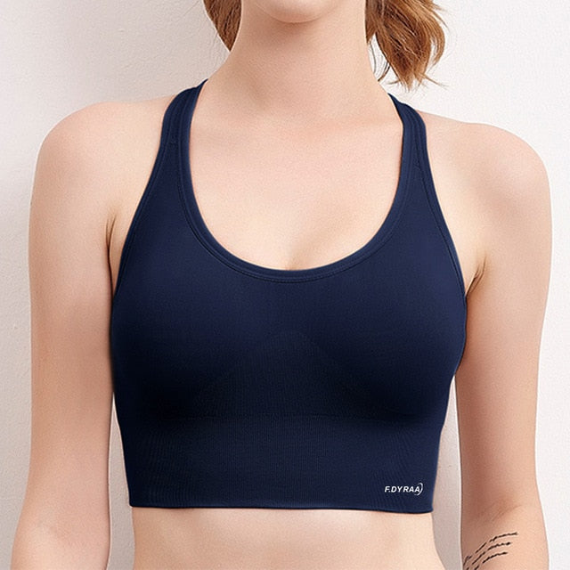 Women Sports Bra Push Up Crop Top Female Fitness Gym Bra Hollow Breathable Top Sexy Running Yoga Bra Athletic Sportswear