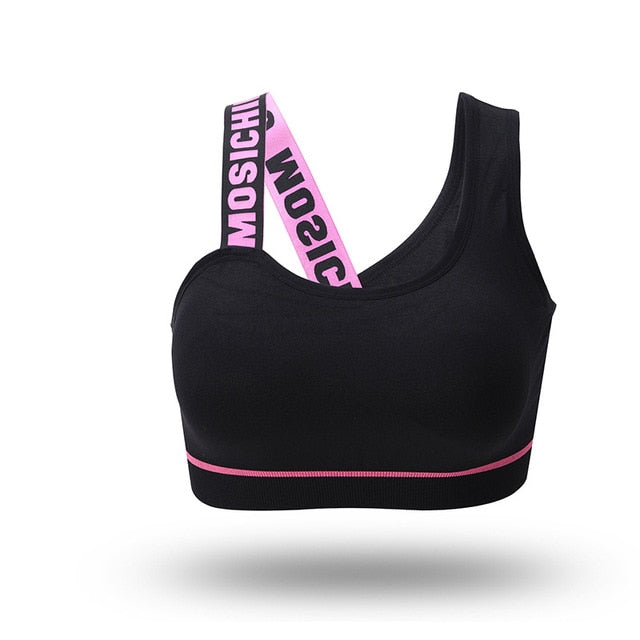 Women Sports Bra Cross Vest Quick Dry Running Yoga Bras Workout Sportswear Tank Tops Women Fitness Gym Bra Athleisure Tops M-L