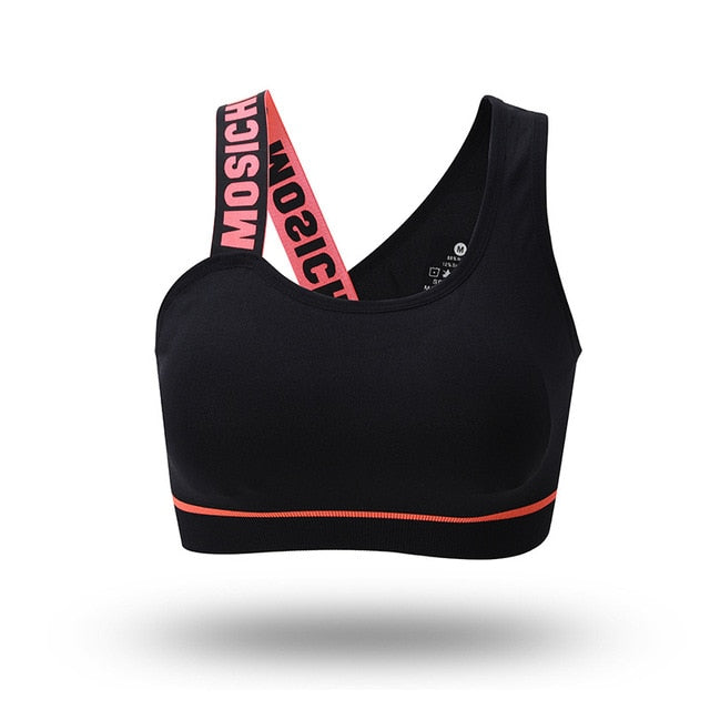 Women Sports Bra Cross Vest Quick Dry Running Yoga Bras Workout Sportswear Tank Tops Women Fitness Gym Bra Athleisure Tops M-L