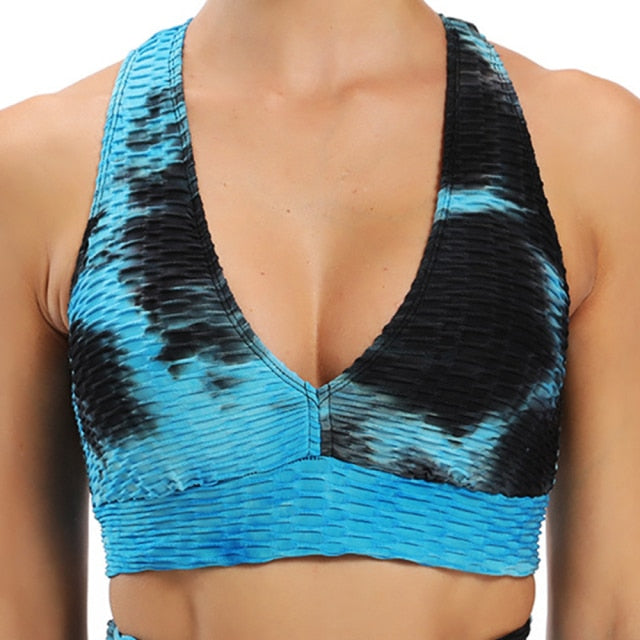 Running Sports Bra Yoga  Brassiere Workout Gym Fitness Women Seamless Push up Breathable Underwear Breathable top