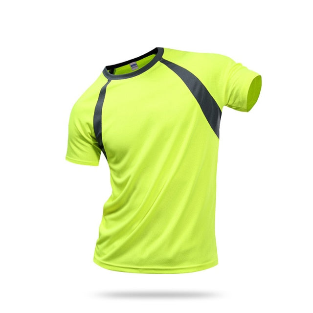 Fast Dry Sport Clothes Women Men Marathon Running Quick Dry T-shirt Short Sleeve Cycling Fitness Gym Football Shirt