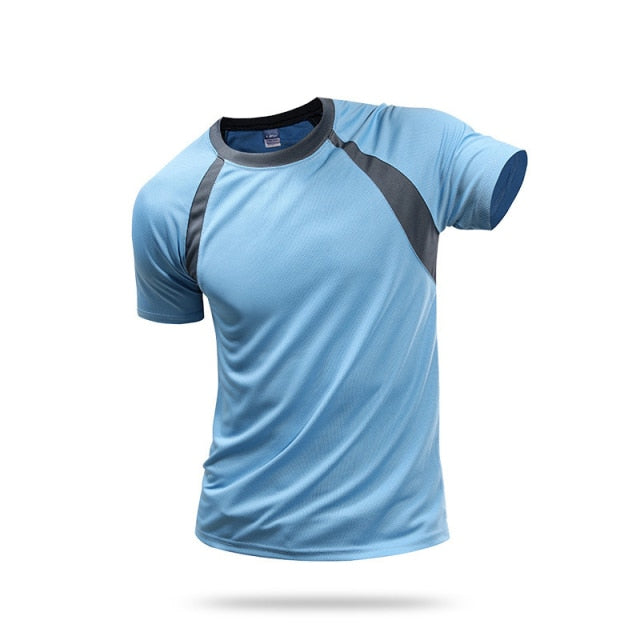 Fast Dry Sport Clothes Women Men Marathon Running Quick Dry T-shirt Short Sleeve Cycling Fitness Gym Football Shirt