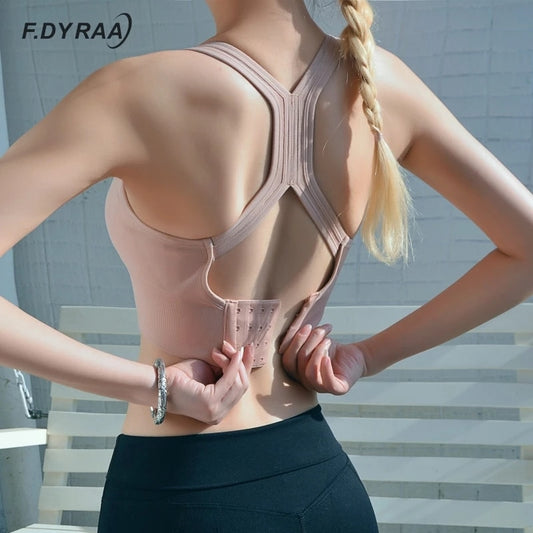 Women Sports Bra Push Up Crop Top Female Fitness Gym Bra Hollow Breathable Top Sexy Running Yoga Bra Athletic Sportswear