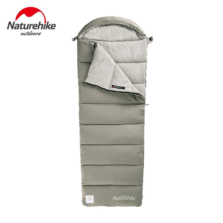 Envelope Hooded Cotton Sleeping Bag Washable Splicable Double-Person Tent Camping Portable Sleeping Bag