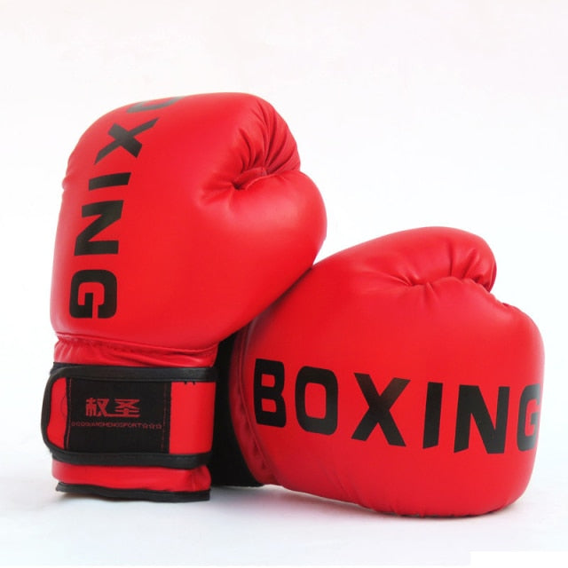 Kick Boxing Gloves For Men Women Pu Karate Muay Thai Free Fighting Sanda Training Adult Kids Fitness Workout Equipment Accessory