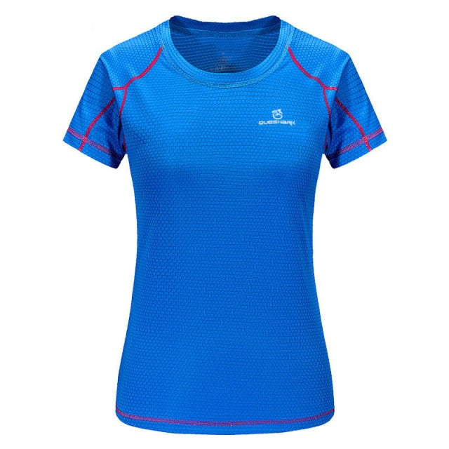 Women Quick Dry Short Sleeve Sports Running T Shirt Breathable Slim Tops Yoga T-shirts Tees Fitness Gym Workout Shirts