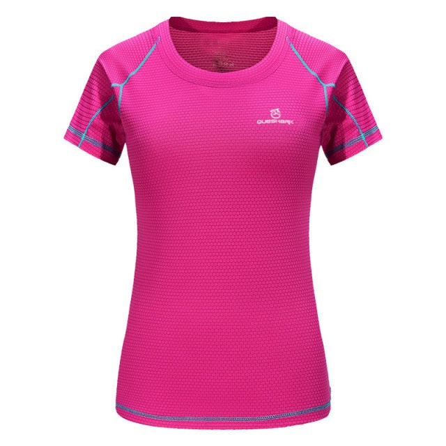 Women Quick Dry Short Sleeve Sports Running T Shirt Breathable Slim Tops Yoga T-shirts Tees Fitness Gym Workout Shirts