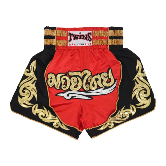 Muay Thai Boxing Training Shorts Sanda Pants Embroidered Jiu-Jitsu Fighting MMA Fitness Men's Women's Fighting Sportswear