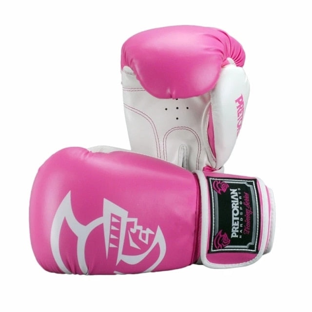 Hot Boxing Gloves 10-16OZ PRETORIAN Pair Muay Thai PU Leather Boxing Gloves Men Women Training MMA Grant Box Gloves