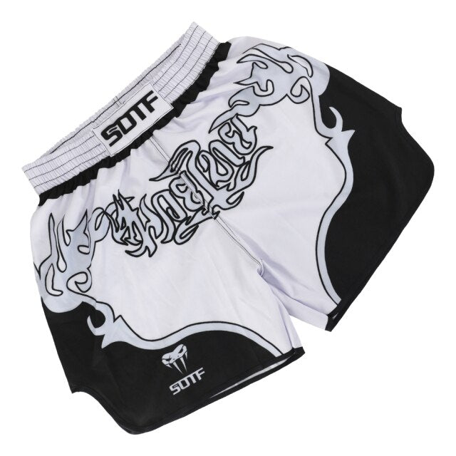 Men's Women's MMA Muay Thai Shorts Kick Boxing Fighting Pants Fitness Training Children's Taekwondo Free Fight Shorts