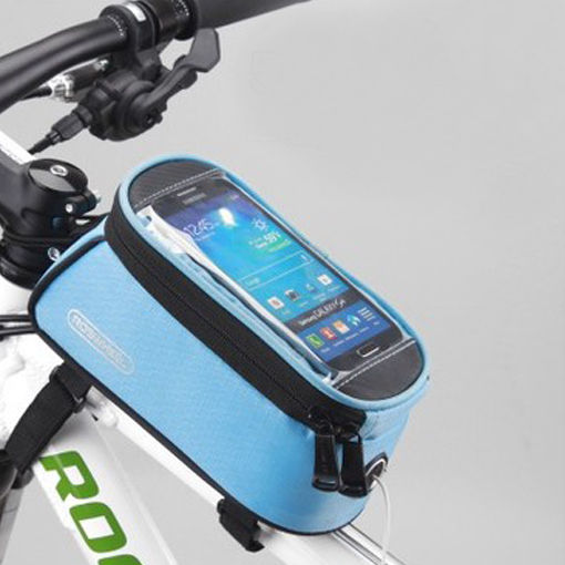 ROSWHEEL BICYCLE BAGS CYCLING BIKE FRAME IPHONE BAGS  HOLDER PANNIER MOBILE PHONE BAG CASE POUCH - EVERTHINGZ