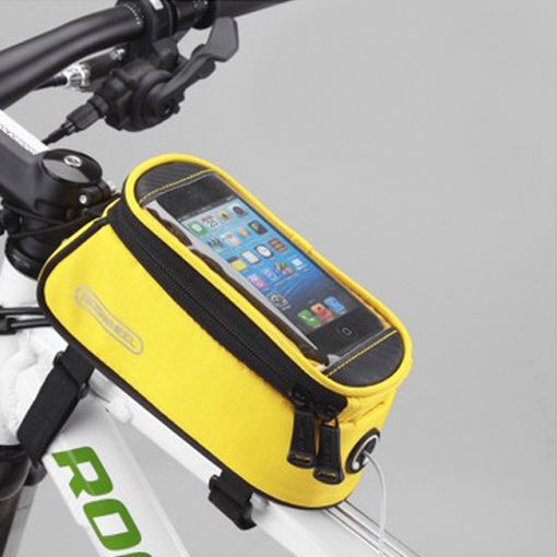 ROSWHEEL BICYCLE BAGS CYCLING BIKE FRAME IPHONE BAGS  HOLDER PANNIER MOBILE PHONE BAG CASE POUCH - EVERTHINGZ