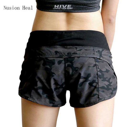 NUSION HEAL Womens Running Shorts 2 In 1 Running Tights Short Women's Gym Cool Woman Sport Short Fitness Ladies Running Shorts - EVERTHINGZ