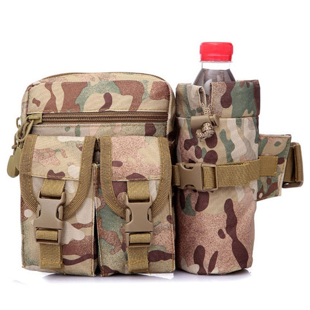 Outdoor Military Tactical Shoulder Bag Waterproof Oxford Molle Camping Hiking Pouch Kettle Bag bolsillo Waist Pack Bag 6 colors - EVERTHINGZ