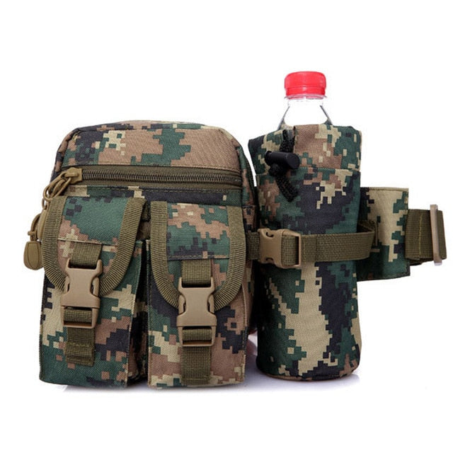 Outdoor Military Tactical Shoulder Bag Waterproof Oxford Molle Camping Hiking Pouch Kettle Bag bolsillo Waist Pack Bag 6 colors - EVERTHINGZ