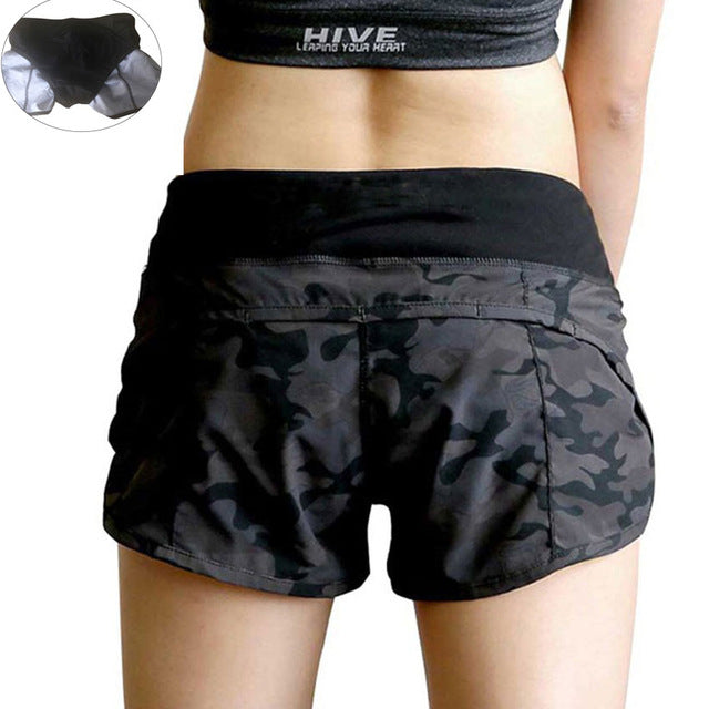 NUSION HEAL Womens Running Shorts 2 In 1 Running Tights Short Women's Gym Cool Woman Sport Short Fitness Ladies Running Shorts - EVERTHINGZ