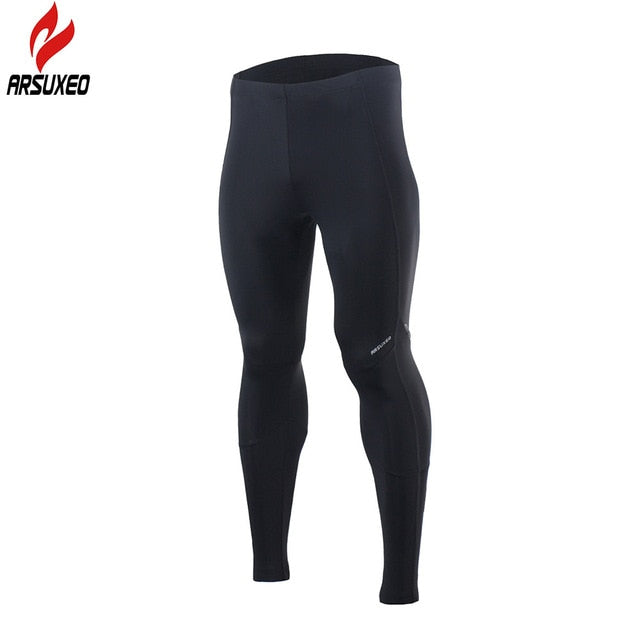 ARSUXEO Men's Compression Tights Sports Running Pants  Elastic Tights Run Fitness Active GYM Reflective pants Clothing 16P905 - EVERTHINGZ