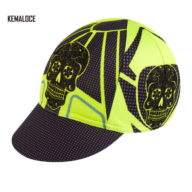 KEMALOCE 2018 White Skeleton Coolmax Pro Team Breathable Summer Cycling Cap Bike Hat With 5 Panels - EVERTHINGZ