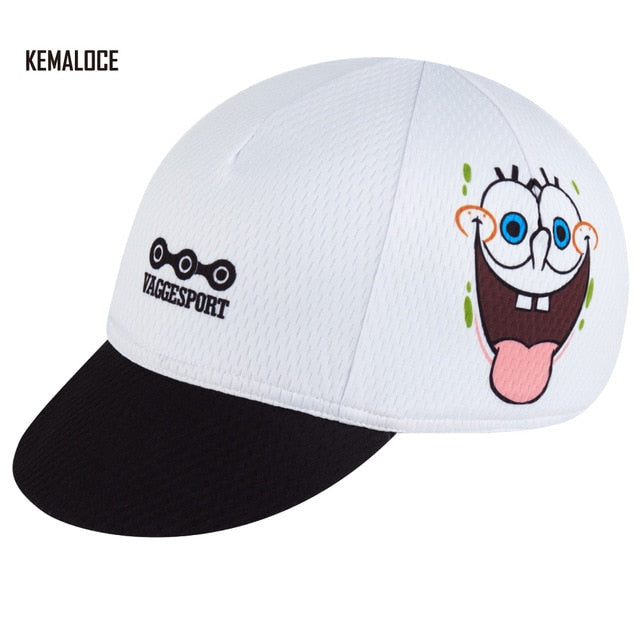 KEMALOCE 2018 White Skeleton Coolmax Pro Team Breathable Summer Cycling Cap Bike Hat With 5 Panels - EVERTHINGZ