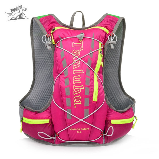 Tanluhu 15L Hydration Backpack Jogging Outdoor Sport Vest Trail Running Bag Climbing Running Backpack Hiking Cycling Rucksack - EVERTHINGZ