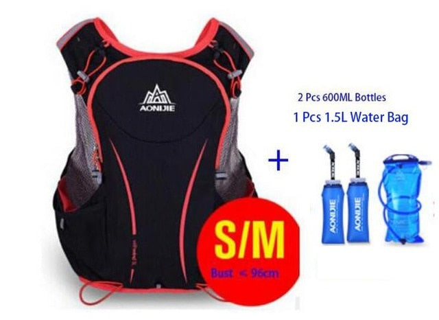 AONIJIE 5L Women Men Marathon Hydration Vest Pack For 1.5L Water Bag Cycling Hiking Bag Outdoor Sport Running Backpack - EVERTHINGZ