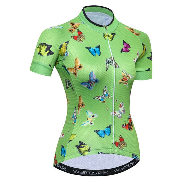 Weimostar Summer Short Sleeve Cycling Jersey Women Quick Dry MTB Bicycle Clothing Road Racing Bike Jersey Shirt Maillot Ciclismo - EVERTHINGZ